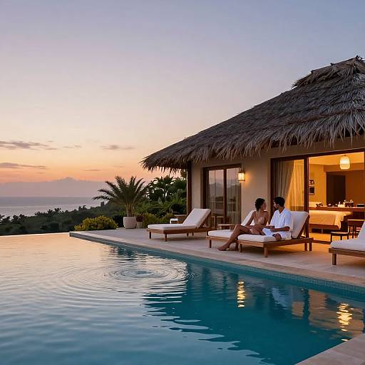 Luxury Couples' Oasis at Twilight