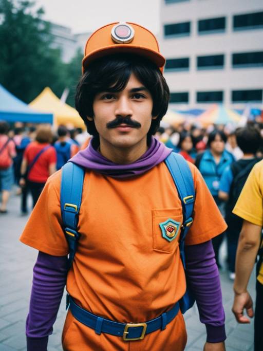 Man in Dora the Explorer Costume at Cosplay Festival