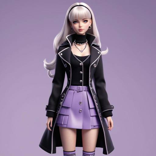 Chic Kawaii Girl in High Fashion Chic Kawaii Girl in High Fashion