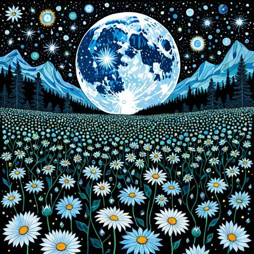 Cosmic Moonflowers and Kaleidoscopic Crystals