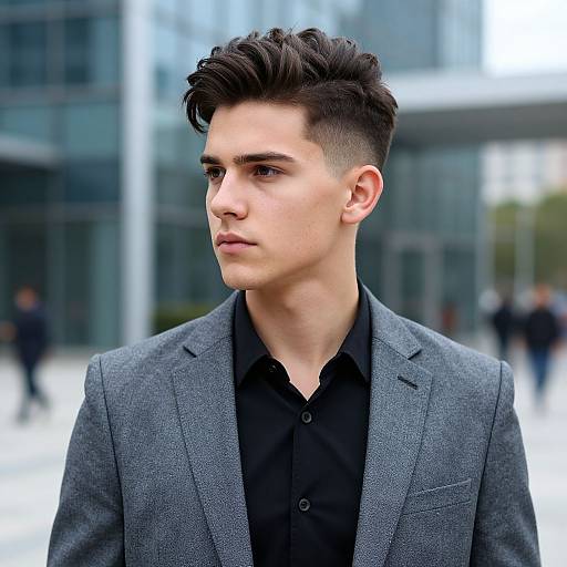 Stylish Young Man in Urban Setting