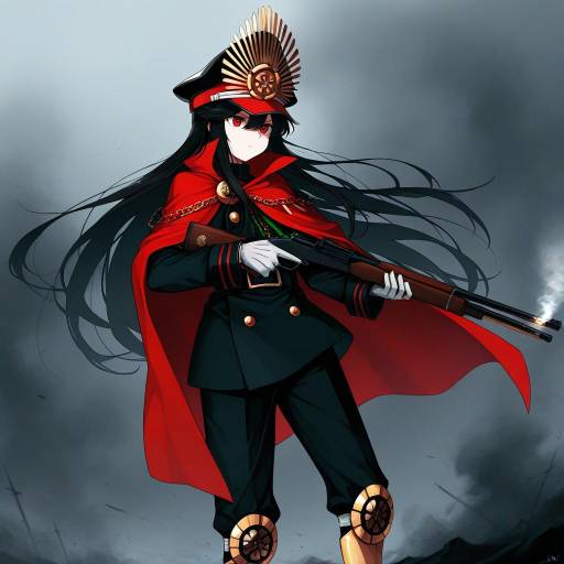 Dynamic Warrior with Gun and Hat