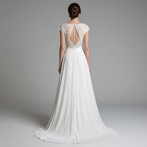 Elegant Morilee Lace Back Bridal Gown