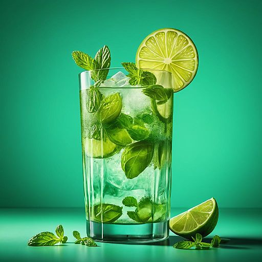 Realistic Mojito Cocktail Photography