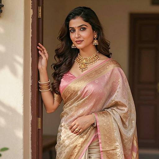 Elegant Indian Woman in Traditional Attire