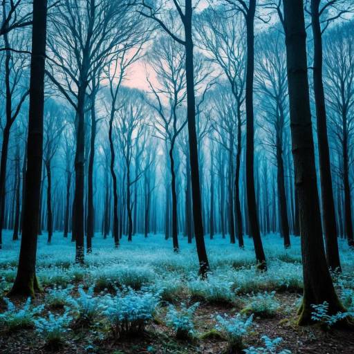 Mystical Twilight Forest with Foxes