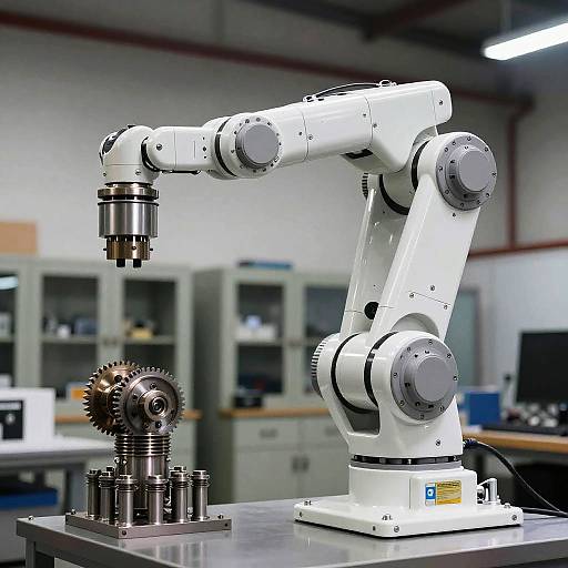 High-Tech Multi-Jointed Robot Limb