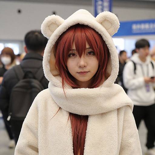 Cozy Uraraka Winter Cosplay Portrait