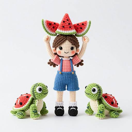 Watermelon Turtle Amigurumi Patterns