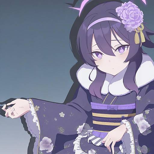 Illustration of Haruka (new year) (blue archive), blue archive in the style of Puge