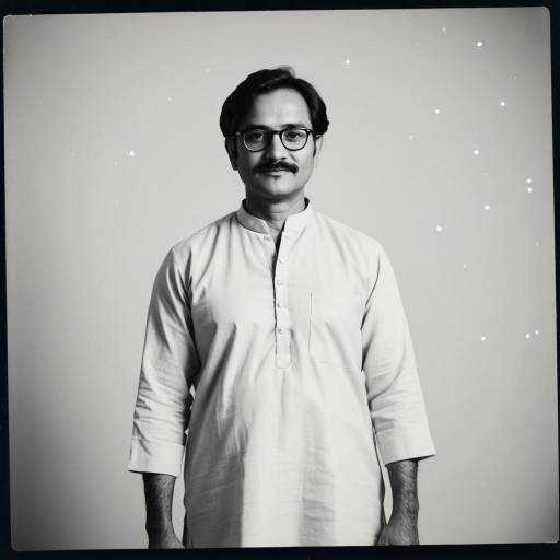 Middle-Aged Indian Man in Cosplay