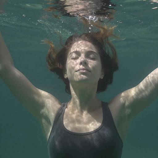 Tranquil Underwater Portrait of a Woman
