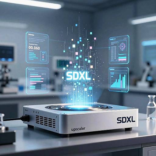 SDXL Upscaler in Sci-Fi Lab