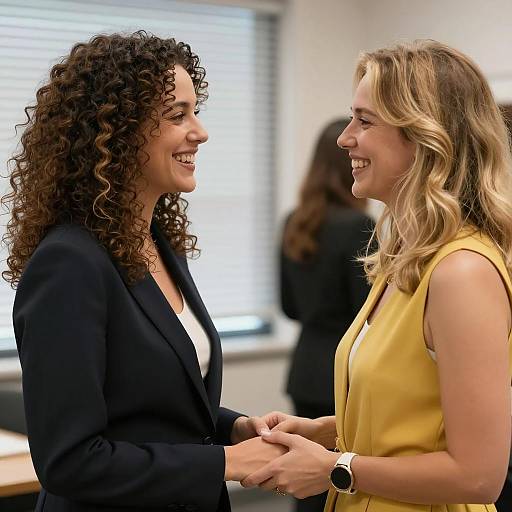 Candid Moment: Two Women Sharing Joy