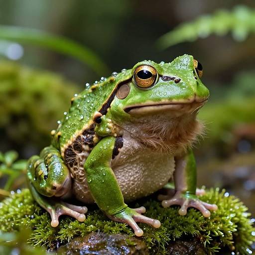 Frog-Dog Hybrid in Fantasy Ecosystem