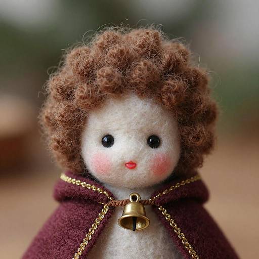 Macro Wool Felted Portrait