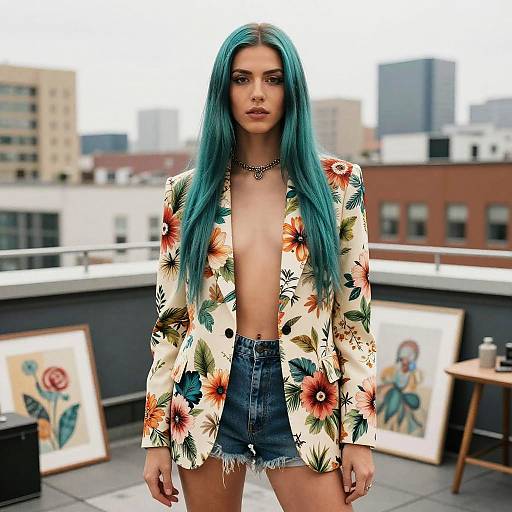 Charismatic Genderqueer Urban Fashion Portrait