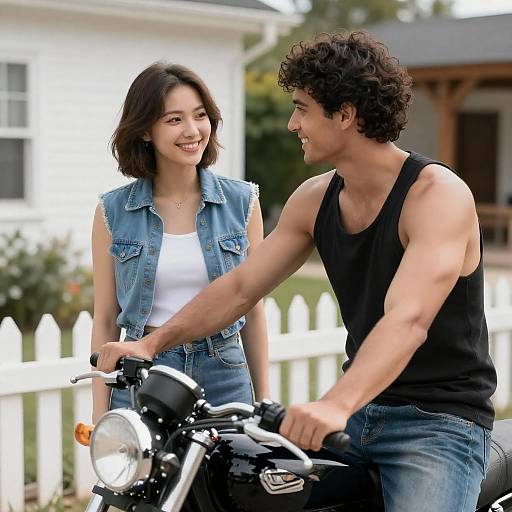 Sunny Motorcycle Adventure with Friends