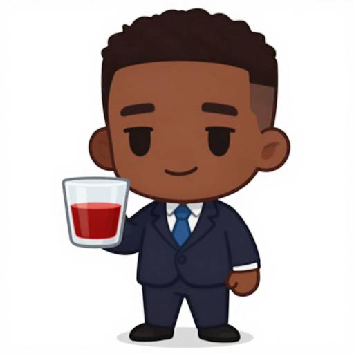 Chibi African American Man in Suit