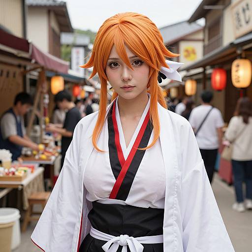 Realistic Woman in Urahara Costume