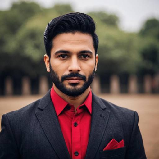 Stylish Male in Jodhpuri Suit Outdoors