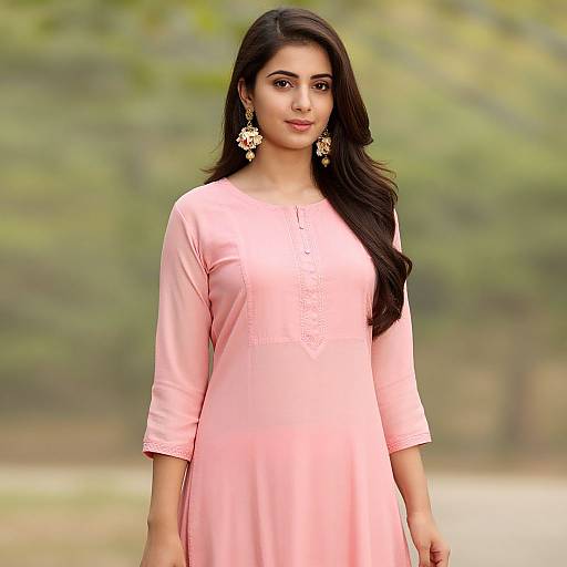 Realistic Pink Salwar Suit Design