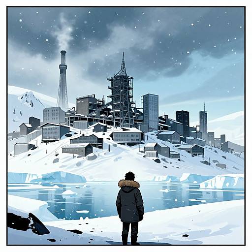 Antarctic City Under Ice