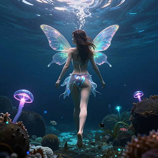 Underwater Neon Water Fairy Walk