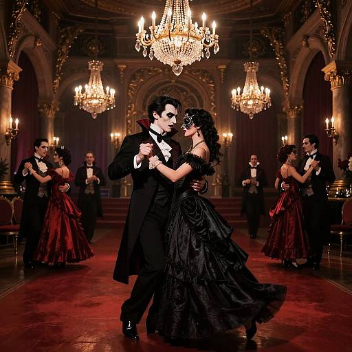 Vampire Masquerade Ball in Gothic Castle