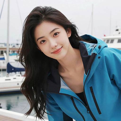 Ultra Realistic Portrait of Girl at Marina