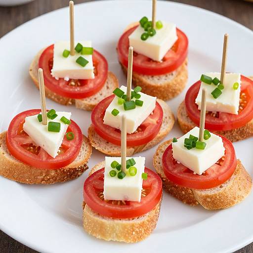 Vibrant Appetizers on White Plate