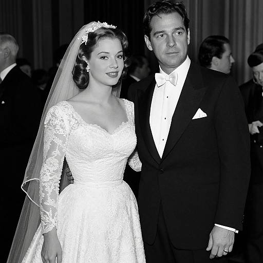 Vintage Glamorous Wedding Couple