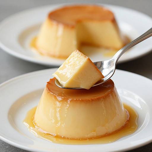 Elegant Golden Caramel Flan Slices
