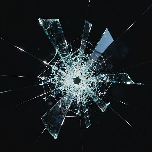 Chaotic Glass Shards in Void