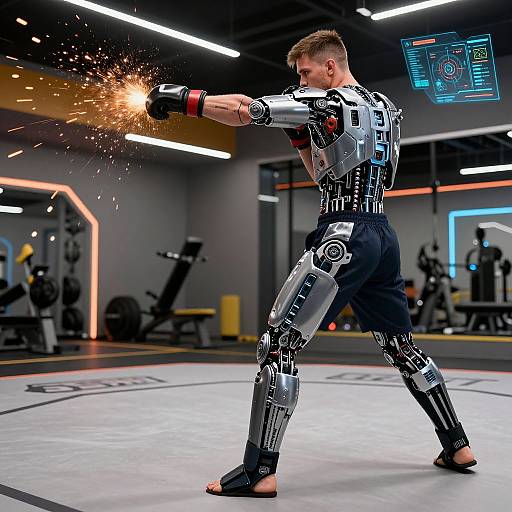 Biomechanical MMA Fighter Transformation