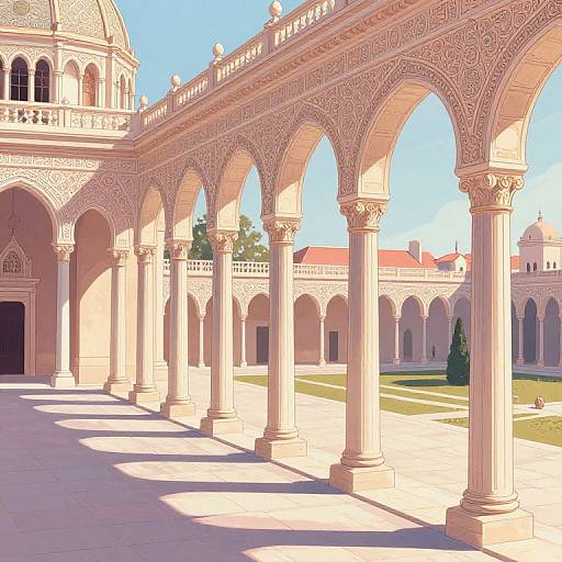 Vista Aérea de Columnas Renacentistas