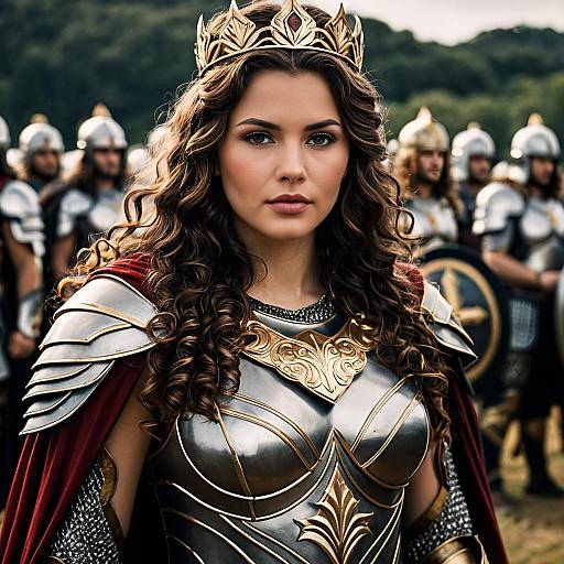 Athena-Inspired Goddess in Majestic Armor