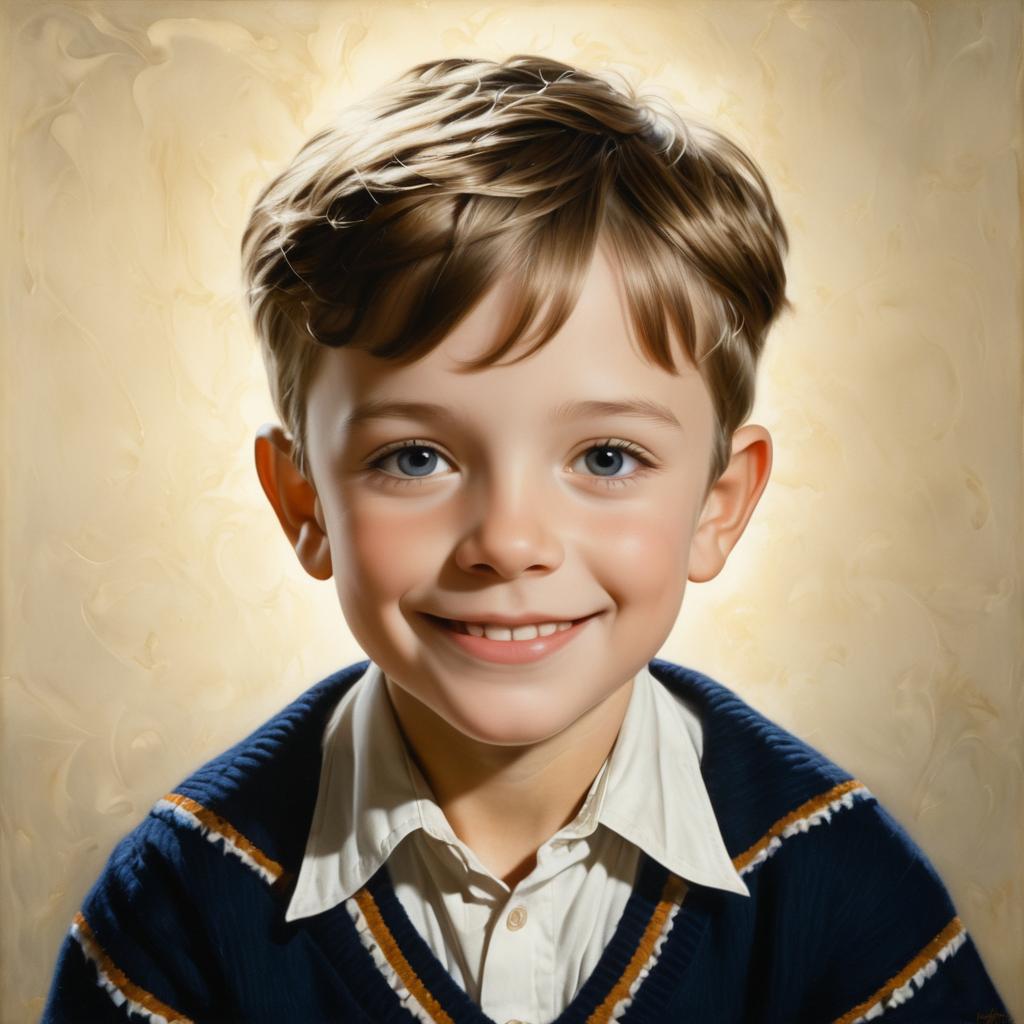 Ultra-Realistic Portrait of a Charming Boy