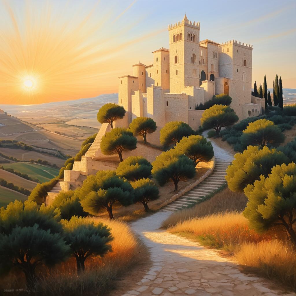 Magical Sunrise at Castel del Monte