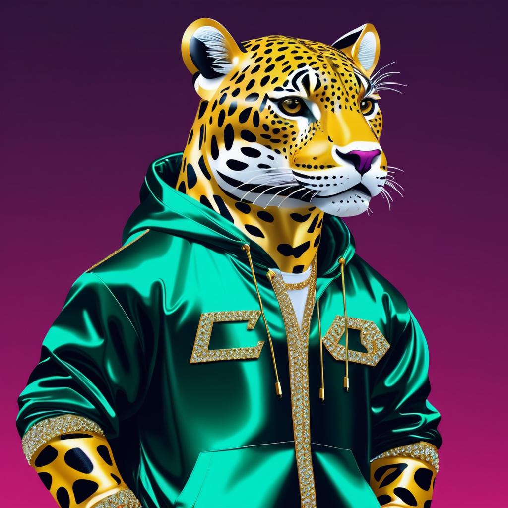 Rapper Jaguar in Tracksuit Style