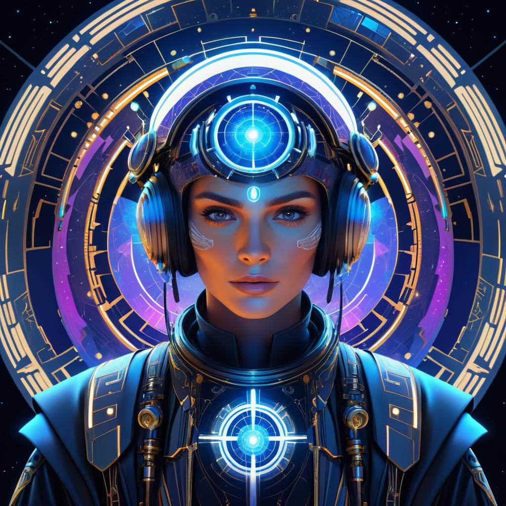 Intricate Symmetrical Portrait of Explorer