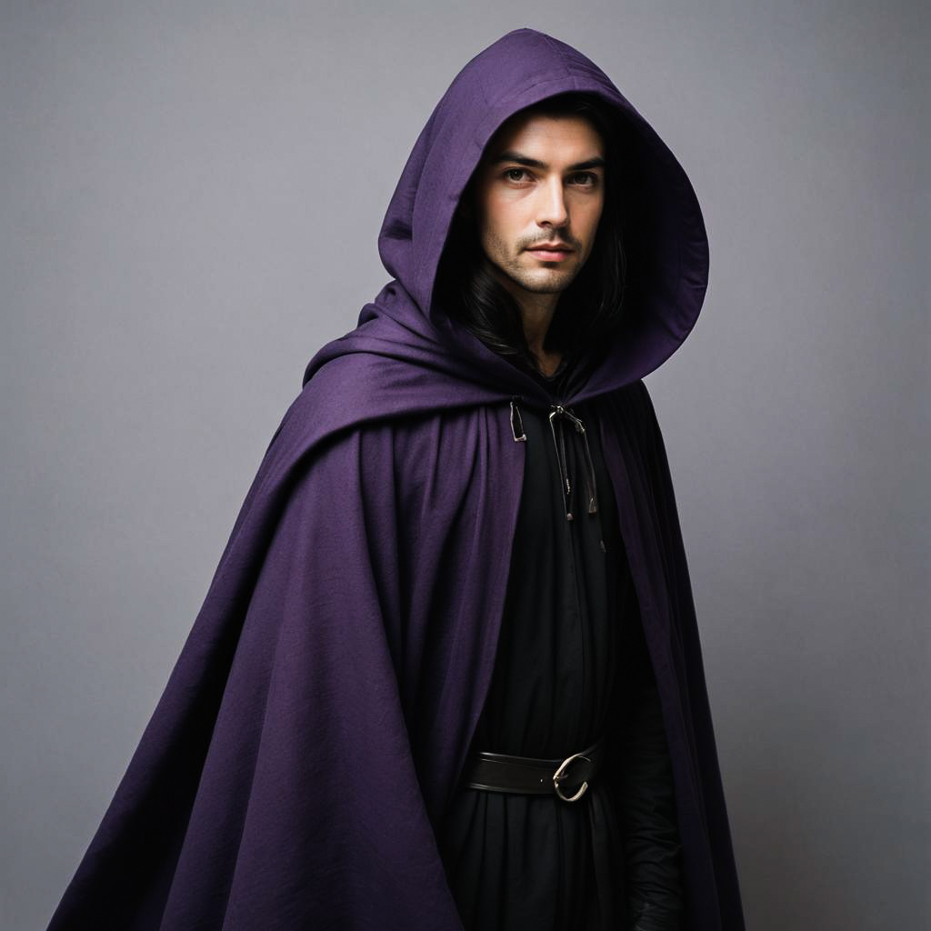 Mysterious Druid in Purple Cloak