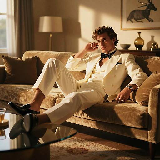 Vintage Playboy in Mid-Century Lounge