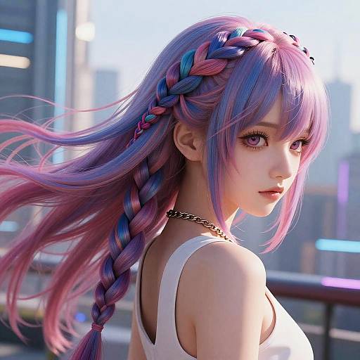 Vibrant Anime Women Hairstyles