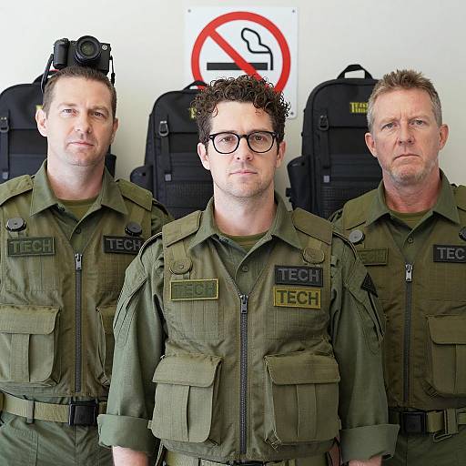 Military Men in Technical Gear Photography