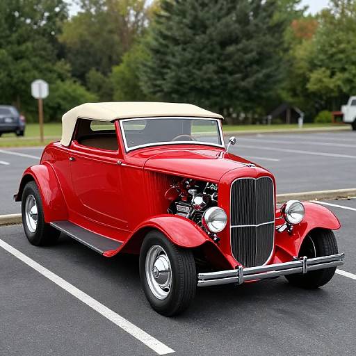 Classic Red 1932 Ford Roadster