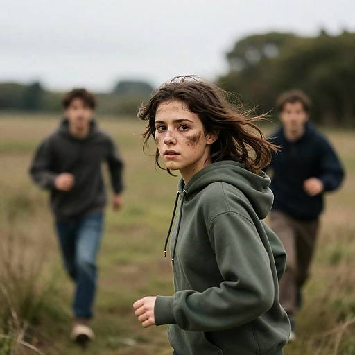 Dynamic Portrait of a Young Woman