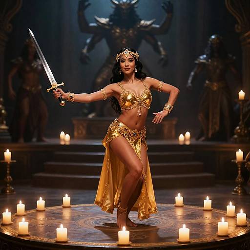 Majestic Dance of the Bejeweled Warrior