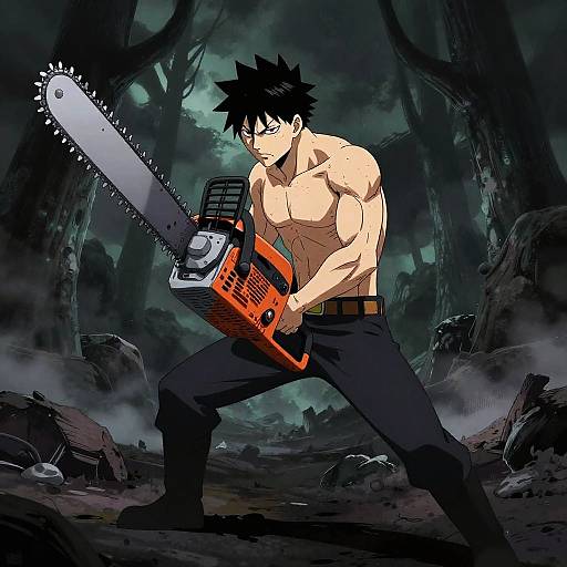 Chainsaw Man Dark Supernatural Battle