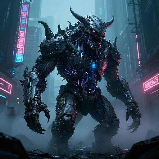 Futuristic AI-Driven Augmented Monsters